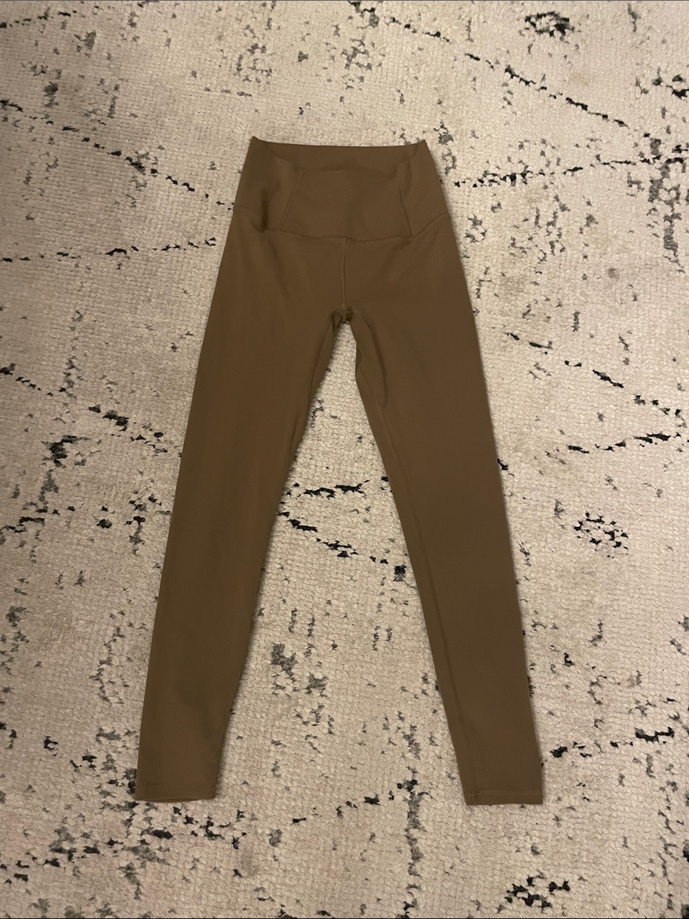 Free people free movement leggings sz XS BEIGE KAHAKI